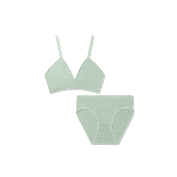 Women's Seamless Triangle Bralette + Brief Pack
