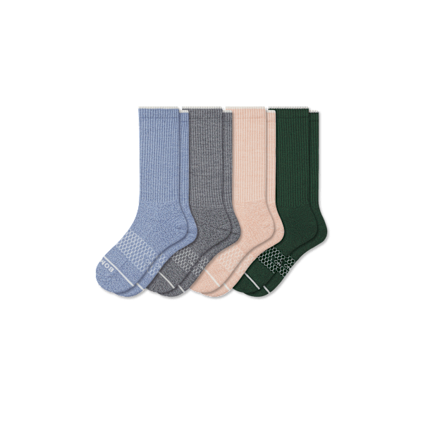 Women's Merino Wool Blend Calf Sock 4-Pack