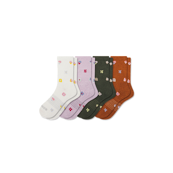 Women's Garden Party Half Calf Sock 4-Pack