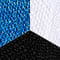 black white blue