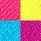 pink purple yellow blue