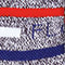 charcoal red white blue