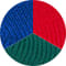 red blue green