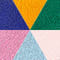 saffron pink blue green