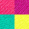pink purple teal yellow