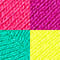 pink purple teal yellow