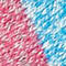 marled pink and aqua
