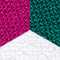 white pink green