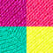 pink purple teal yellow