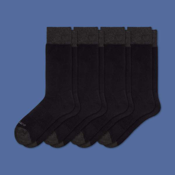 Men's Dress Solid Sock 4-Pack