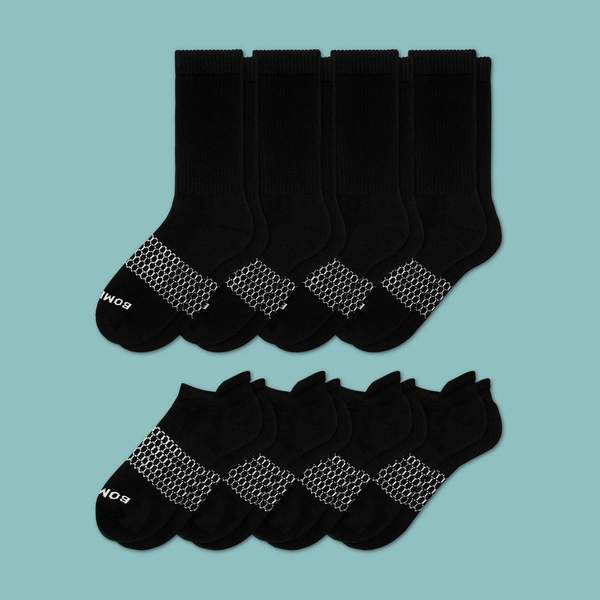 Women's Solids Calf & Ankle 8-Pack