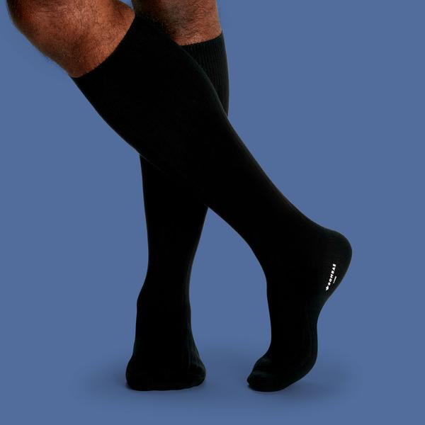 Men's Ribbed Dress Over the Calf Socks