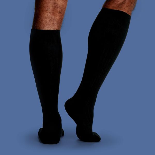 Men's Ribbed Dress Over the Calf Socks