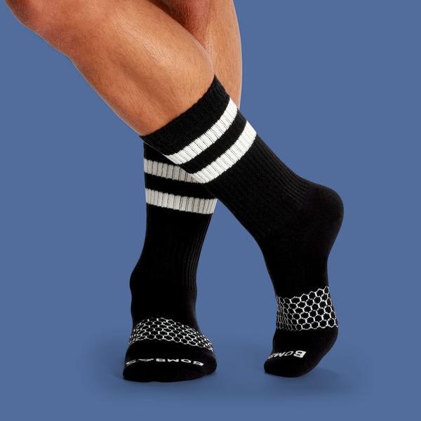 Men's Vintage Stripe Calf Socks