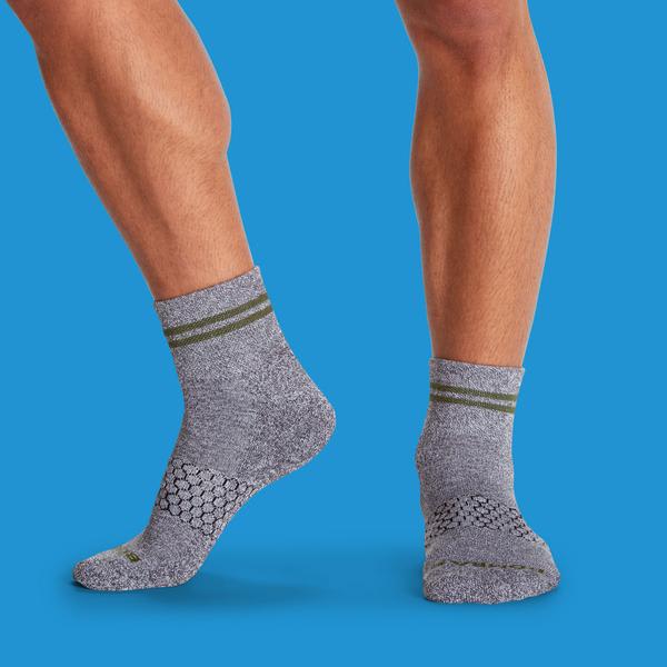 Men's Piqué Quarter Socks
