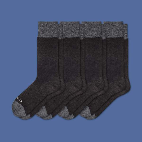 Men's Dress Solid Sock 4-Pack