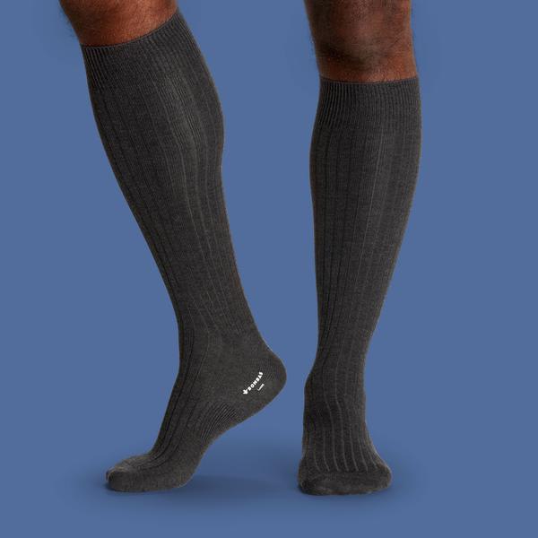 Men's Ribbed Dress Over the Calf Socks