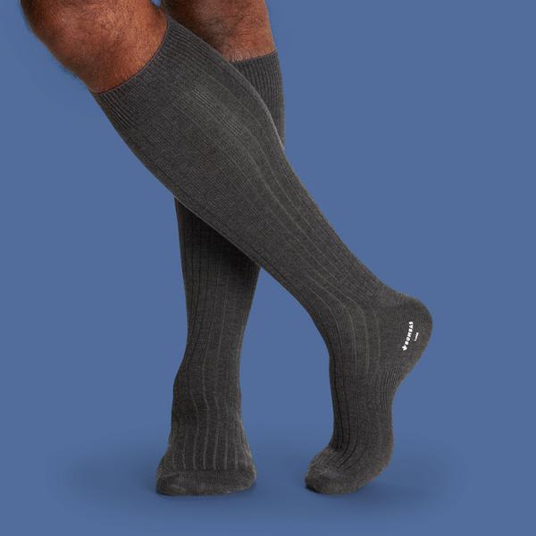 Men's Ribbed Dress Over the Calf Socks