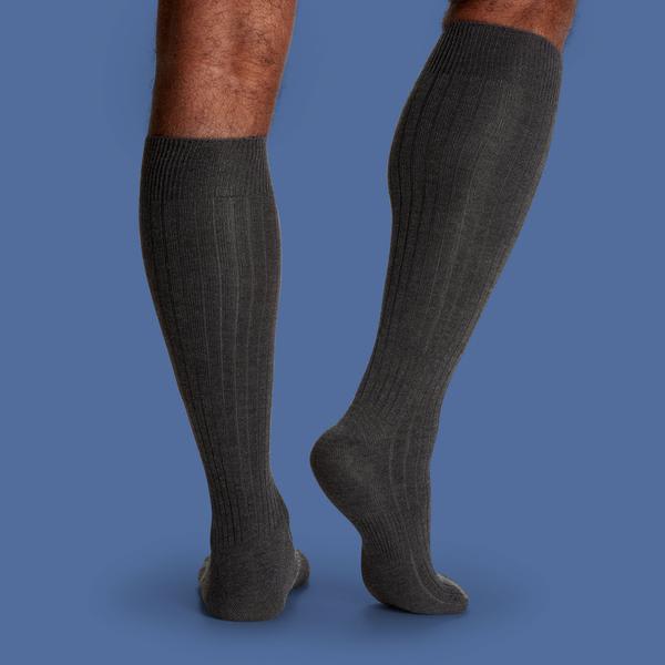 Men's Ribbed Dress Over the Calf Socks