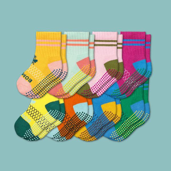 Toddler Gripper Calf Sock 8-Pack