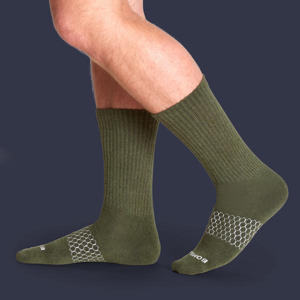 Men's Solids Calf Sock