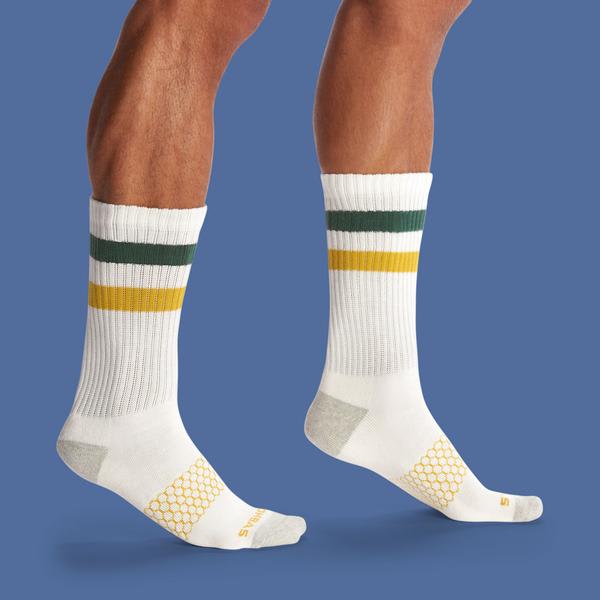 Men's Vintage Stripe Calf Socks