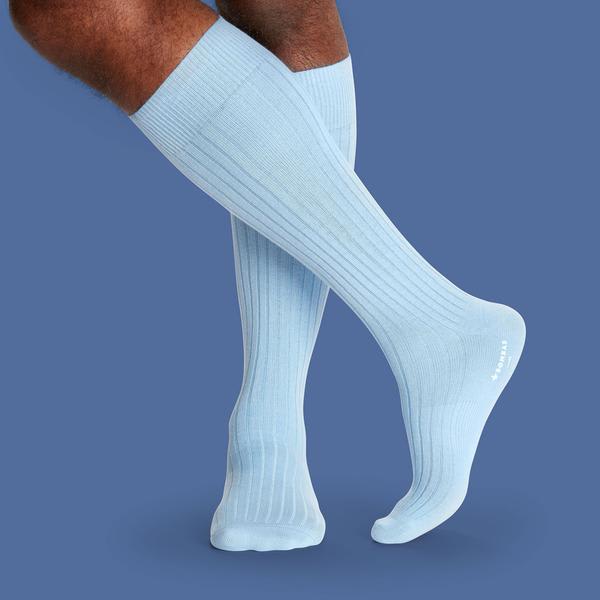 Men's Ribbed Dress Over the Calf Socks