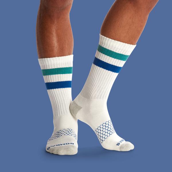 Men's Vintage Stripe Calf Socks