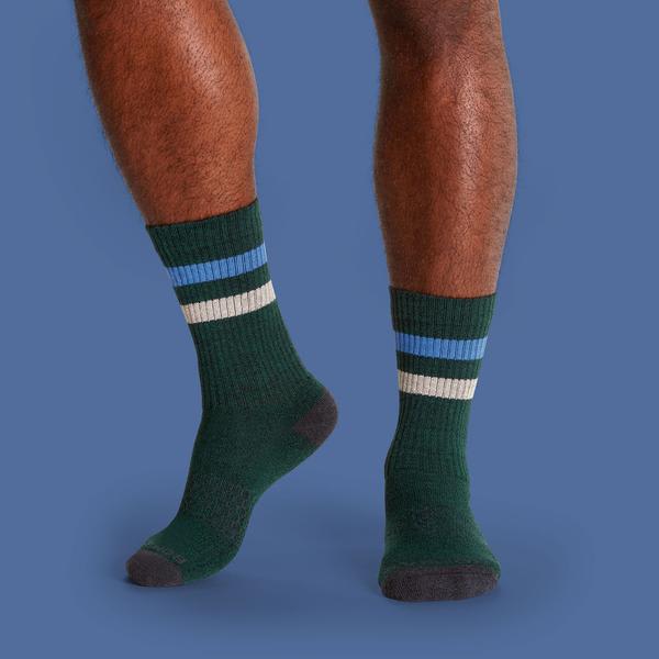 Men's Vintage Stripe Calf Socks