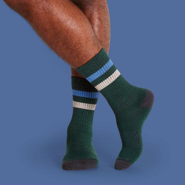 Men's Vintage Stripe Calf Socks