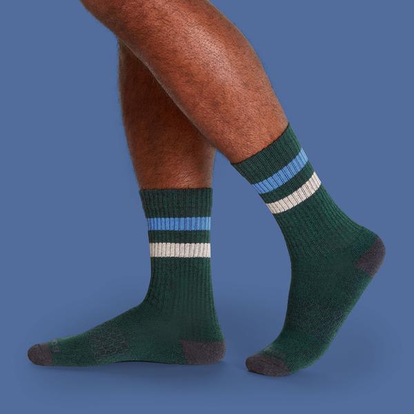 Men's Vintage Stripe Calf Socks