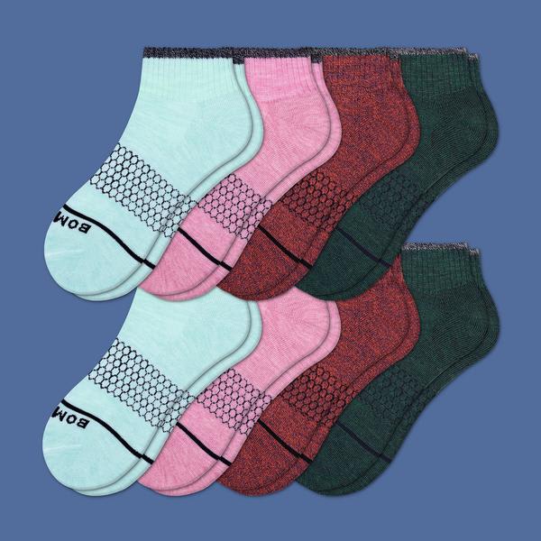 Women's Merino Wool Quarter Sock 8-Pack