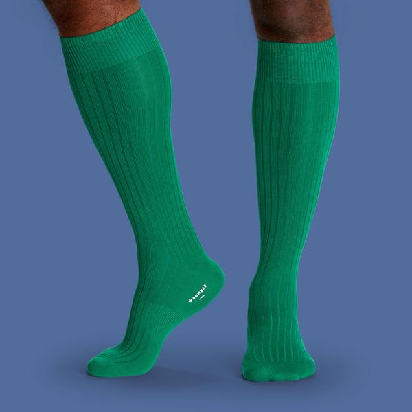 Men's Ribbed Dress Over the Calf Socks