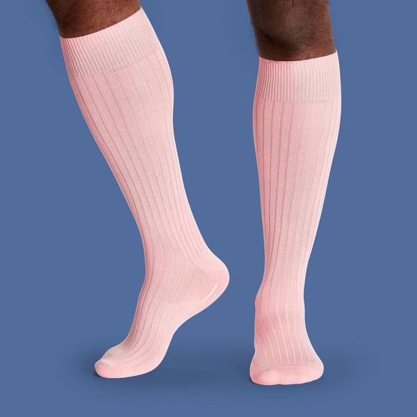 Men's Ribbed Dress Over the Calf Socks