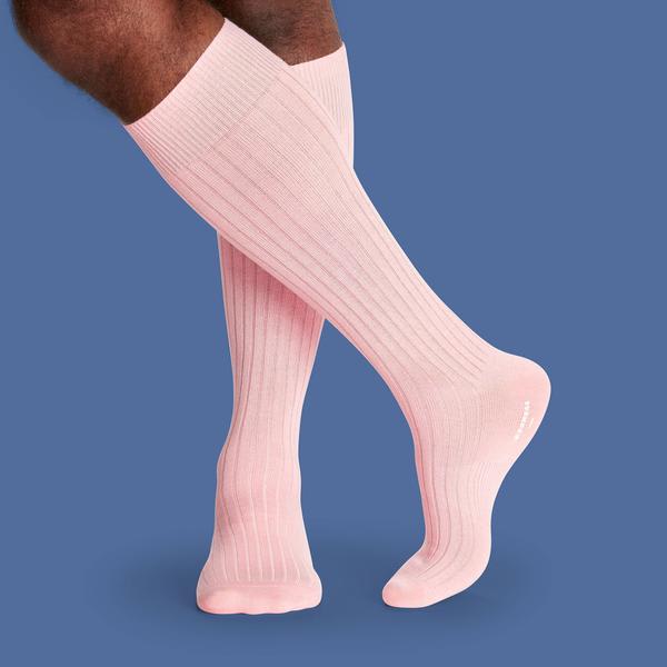 Men's Ribbed Dress Over the Calf Socks