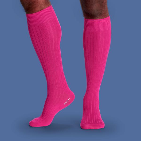 Men's Ribbed Dress Over the Calf Socks