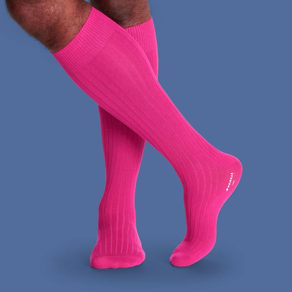 Men's Ribbed Dress Over the Calf Socks
