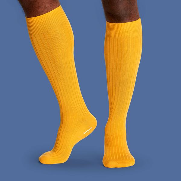 Men's Ribbed Dress Over the Calf Socks