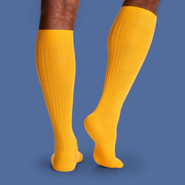 Men's Ribbed Dress Over the Calf Socks