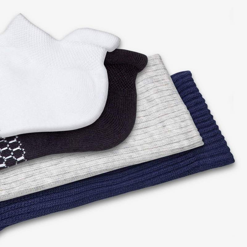 Men's Solids Calf & Ankle 8-Pack