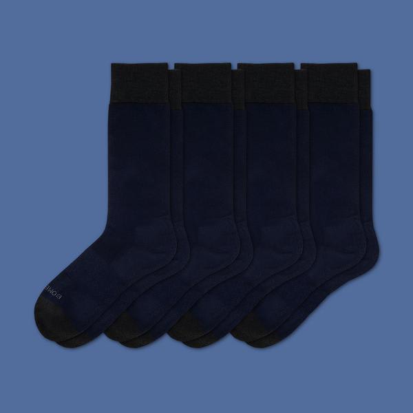 Men's Dress Solid Sock 4-Pack