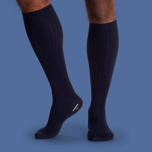 Men's Ribbed Dress Over the Calf Socks