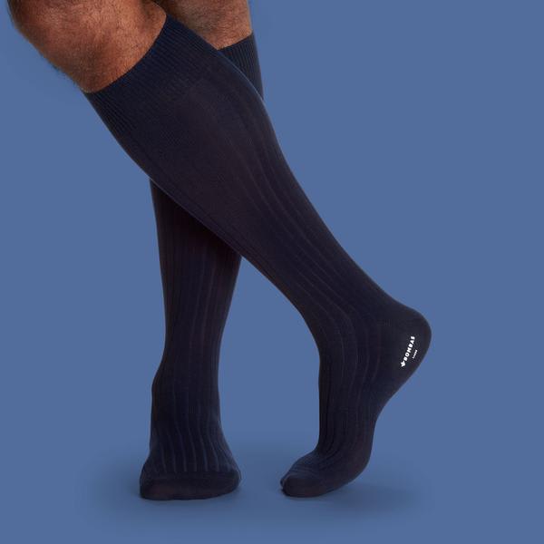 Men's Ribbed Dress Over the Calf Socks