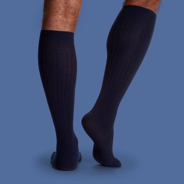 Men's Ribbed Dress Over the Calf Socks
