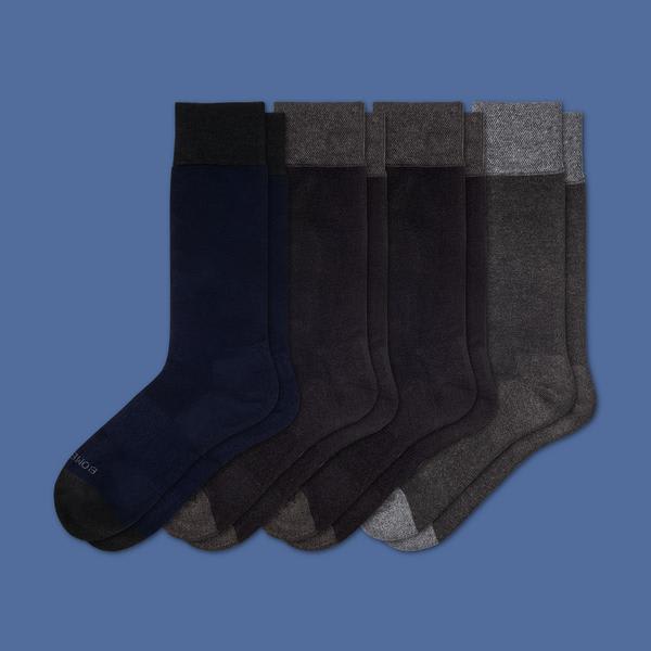 Men's Dress Solid Sock 4-Pack