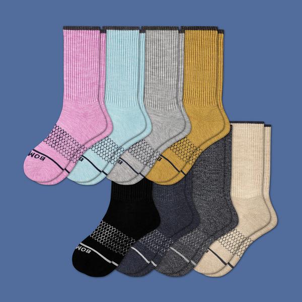 Women's Merino Wool Calf Sock 8-Pack