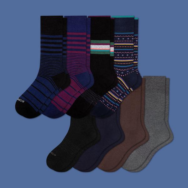 Men's Dress Calf Sock 8-Pack
