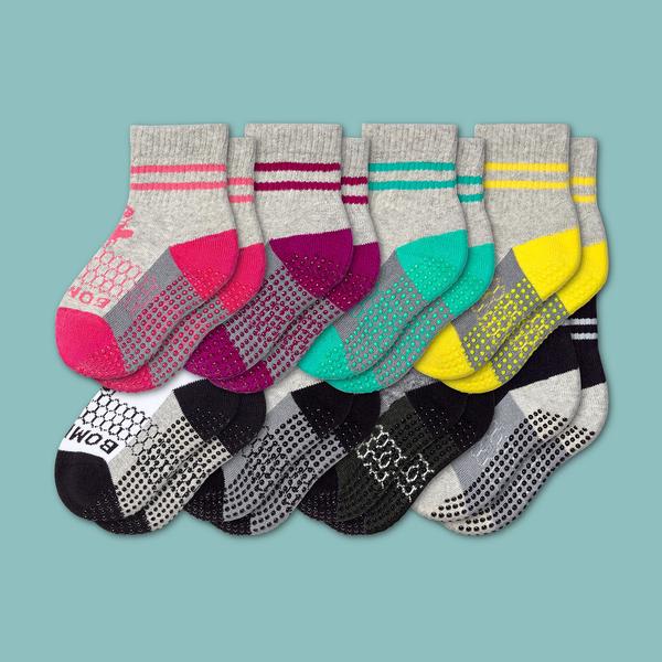 Toddler Gripper Sock 8-Pack