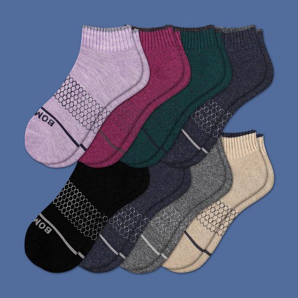 Women's Merino Wool Quarter Sock 8-Pack
