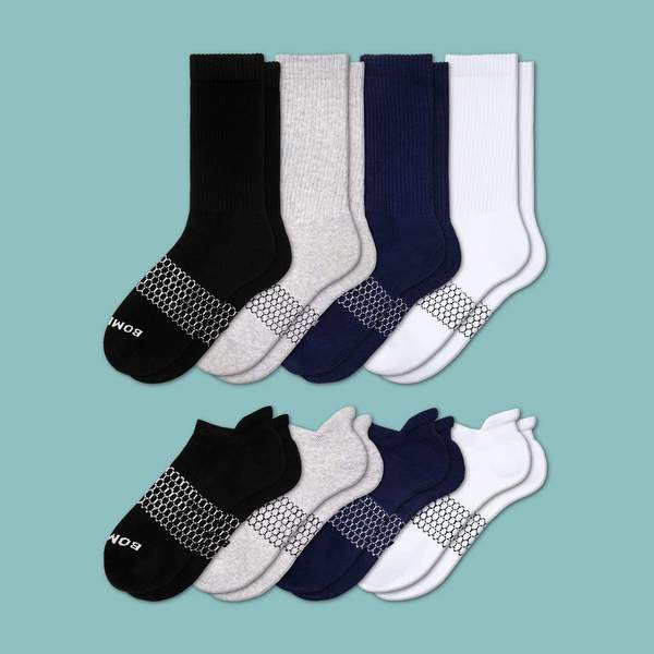 Women's Solids Calf & Ankle 8-Pack